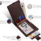RFID-Blocking Slim Bifold Genuine Leather Minimalist Front Pocket Wallet for Men - Ideal Billfold Gift