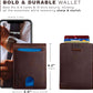 RFID-Blocking Slim Bifold Genuine Leather Minimalist Front Pocket Wallet for Men - Ideal Billfold Gift