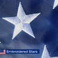 American Flag Pole Sleeve Banner - 2.5x4 Ft USA Flag with Embroidered Stars and Sewn Stripes, Heavy Duty and Durable (Flag Pole Not Included)