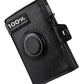 Men's RFID Leather Wallet with Coin Pocket, Airtag Compatibility, and Anti-Theft Card Holder