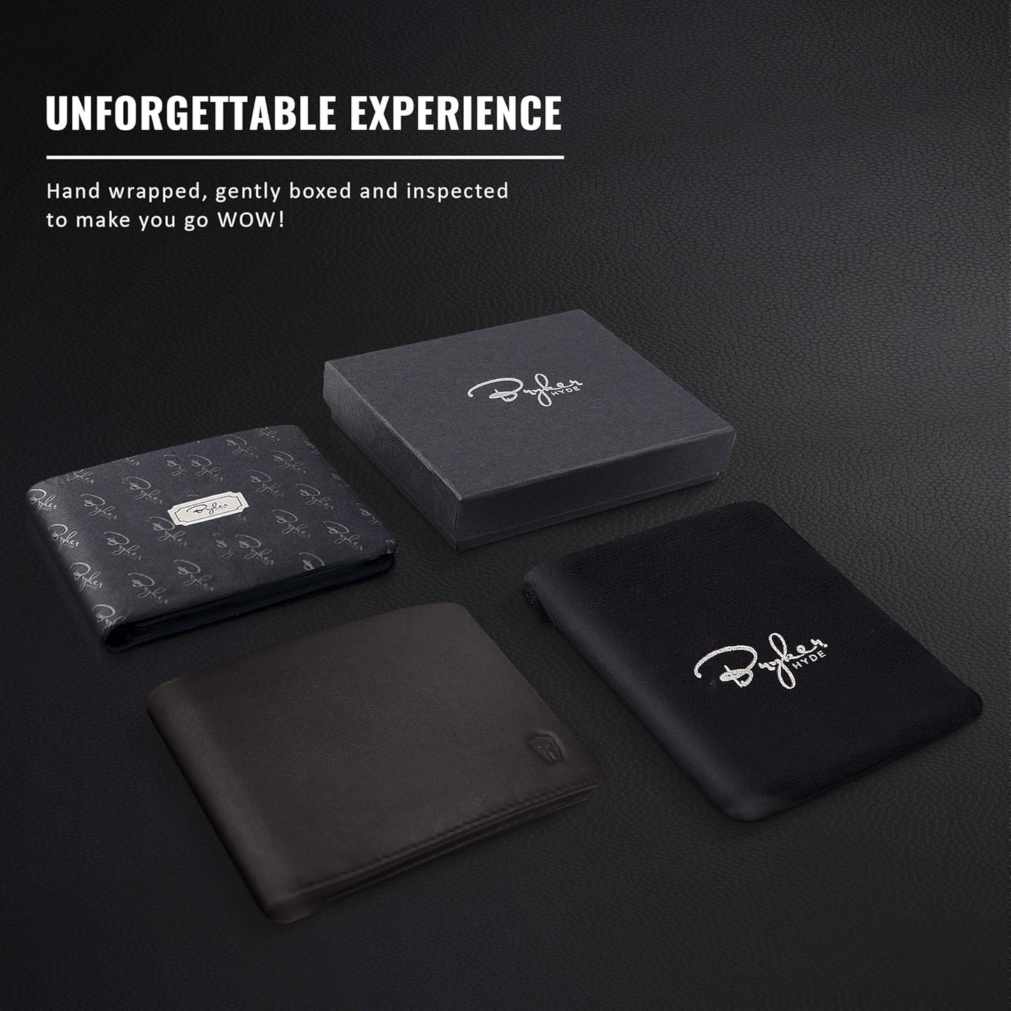 Men's Executive RFID Wallet - Full Grain Leather, Bifold Top Flip with Dual ID Windows and Extra Capacity for Travel