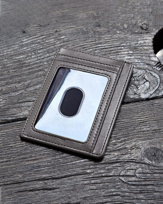 Slim Minimalist RFID-Blocking Leather Wallet for Men and Women