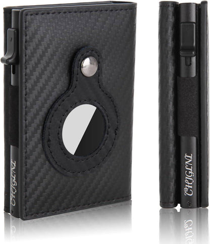 CHJGLNL Slim Wallet with Apple AirTag Integration - Smart Wallet for Enhanced Tracking