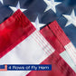 American Flag Pole Sleeve Banner - 2.5x4 Ft USA Flag with Embroidered Stars and Sewn Stripes, Heavy Duty and Durable (Flag Pole Not Included)