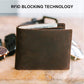Men's Top Grain Leather Wallet | RFID Blocking | Bifold Design with Extra Capacity and 2 ID Windows | Durable Stitching | Slim Billfold with 8 Card Slots | Ideal Gift for Him