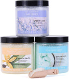 Epsom Salt Bath Soaking Set - 3.17 lbs Gift Set for Women, Ideal for Mother's Day and Christmas
