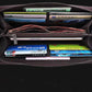 Men's Luxury Short Frosted Leather Wallet - Retro Vertical Zipper Design, Multi-Card Holder, 2024 Edition