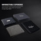 Men's RFID Wallet with ID Window, Full Grain Leather, Bifold Side Flip Design, Executive Extra Capacity Travel Wallet in Slate Gray Distressed Leather