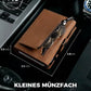 Men's RFID Leather Wallet with Coin Pocket, Airtag Compatibility, and Anti-Theft Card Holder