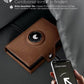 Men's RFID Leather Wallet with Coin Pocket, Airtag Compatibility, and Anti-Theft Card Holder